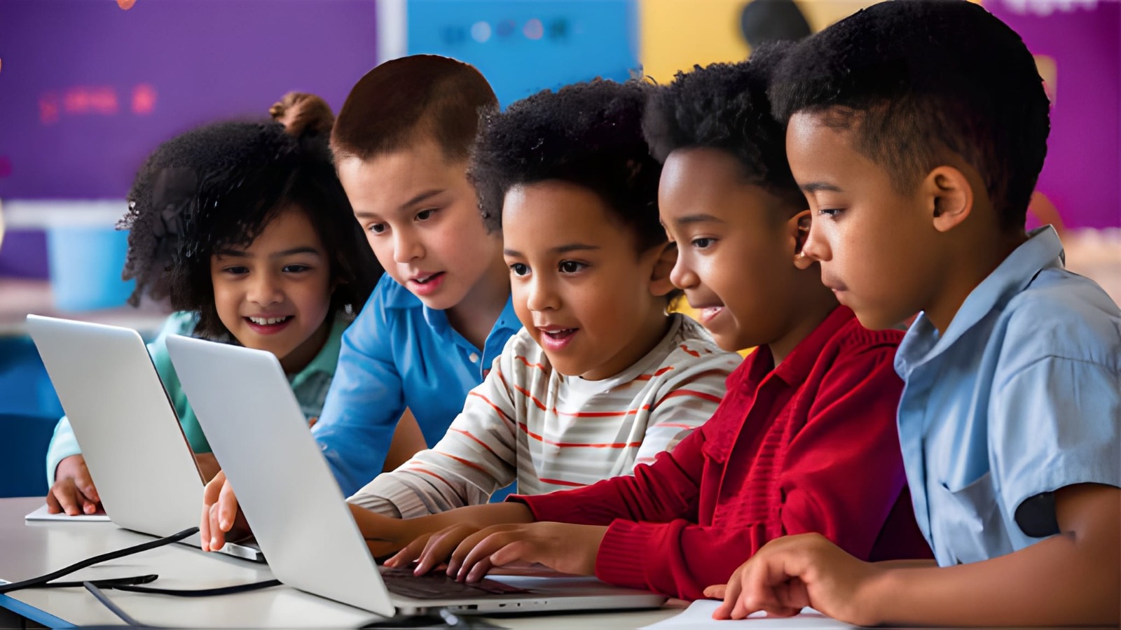 kids with computers